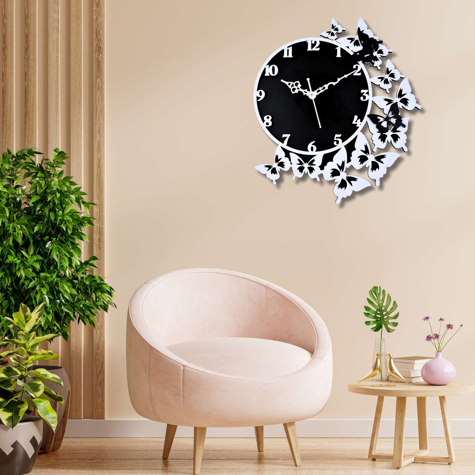 Wooden Silent Non-Ticking Wall Clock for Home Stylish Latest Designer Wall Clock for Home Living Room Bedroom Office Hall - Image 3