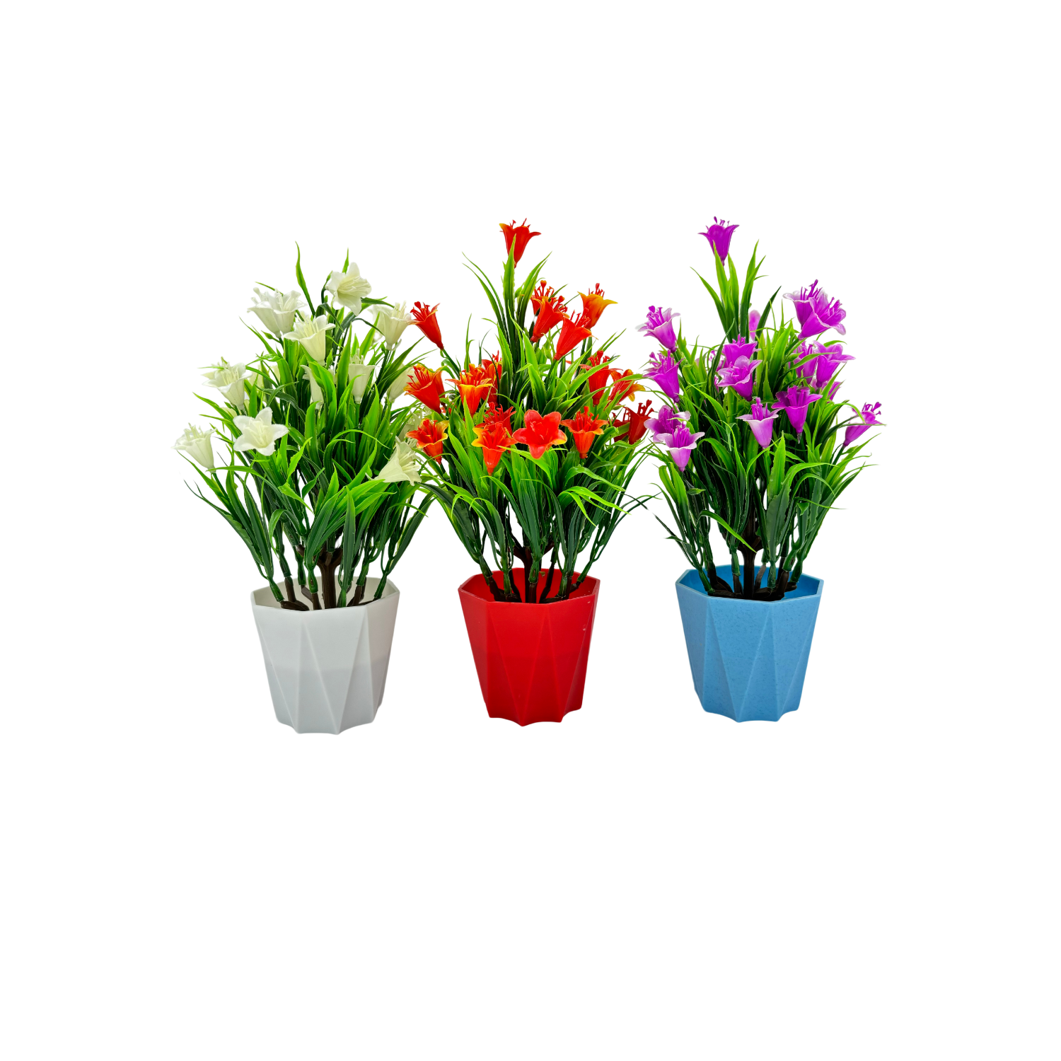 RANI'S CRAFTSÂ Plastic Small Mini Set Of 5 Artificial Plant With Pot Artificial Potted Plants Set Of 5 Home Decor Indoor Small Plants Pot Flowers For Table Desk Decoration (RV-AP4) - Image 4
